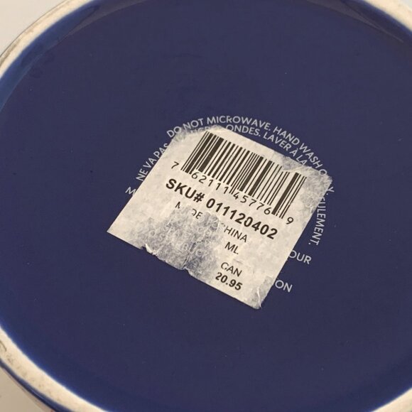 Starbucks 2021 Blue Bunny Ceramic Coffee Mug 14 oz Spring Flowers Easter - Picture 10 of 11